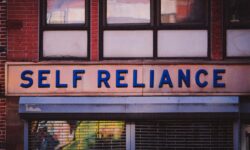 rely on yourself sign