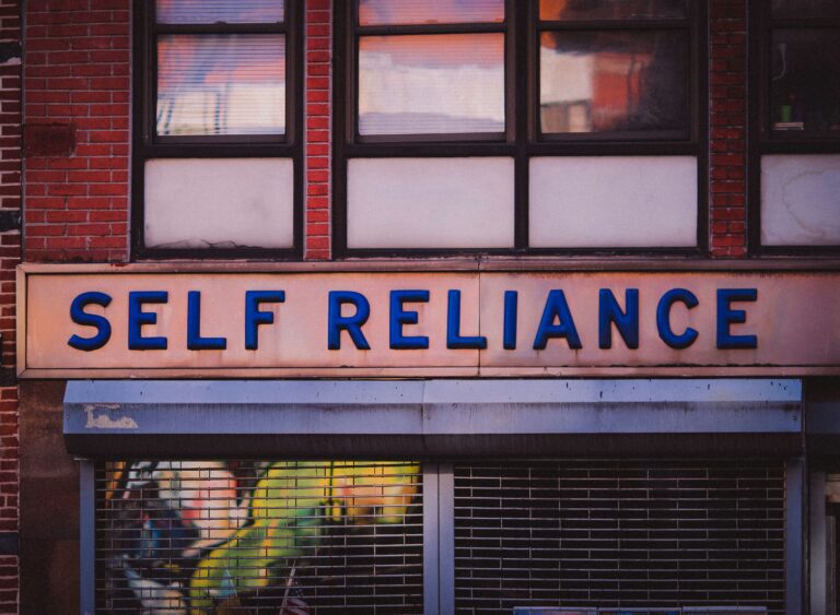 rely on yourself sign